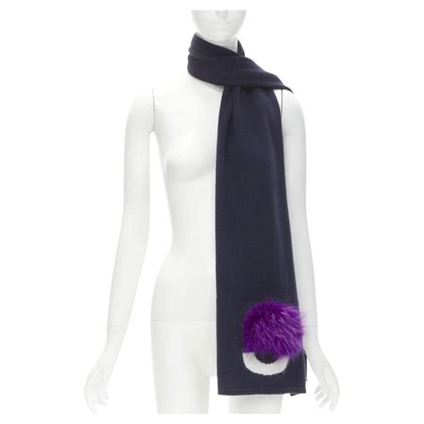 fendi hair scarf|fendi scarf with fur trim.